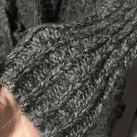 RW&CO. Gray Knit Cardigan Sweater wool blend - Picture 6 of 7